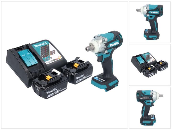 Image du produit Makita DTW 301 RF Clé à choc sans fil 18 V 330 Nm 1/2" Brushless + 2x batterie 3,0 Ah + chargeur (Fonctionnement sur batterie)