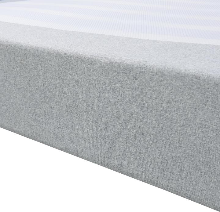 Produktbild En.Casa Doppelbett Lilla Textil 180x200 cm Hellgrau (180 x 200 cm)