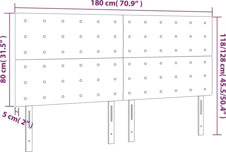 Produktbild VidaXL Kendrick (180 x 5 x 128 cm)