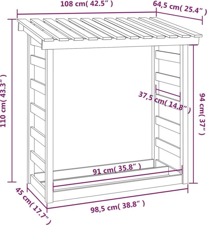 Image du produit VidaXL Shem (108 x 64.5 x 110 cm)