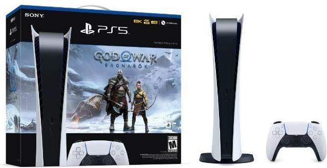 Immagine prodotto Sony PlayStation 5 Edizione Digitale + God of War Ragnarok Wi-Fi Nero, Bianco