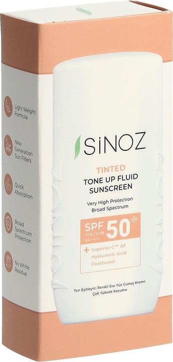 Produktbild Sinoz Tinted Tone Up Fluid Sunscreen (Sonnenlotion, SPF 50+, 50 ml)