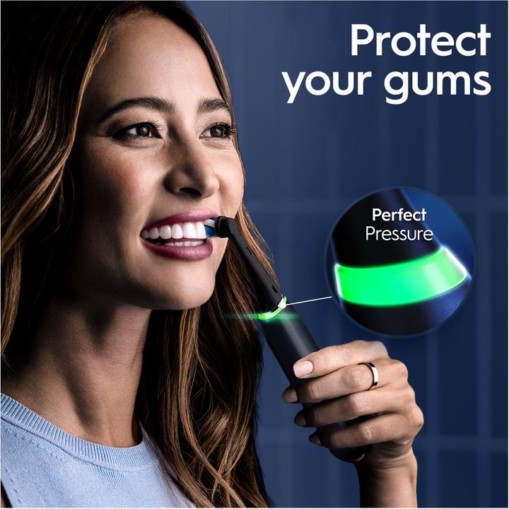 Actual product image Oral-B iO9 Duo Pack Black Onyx & Rose Quartz Electric Toothbrush (Oscillating toothbrush)