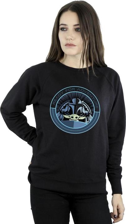 Actual product image Star Wars Womens/Ladies The Mandalorian Grogu Ready For Adventure Sweatshirt (XXL)