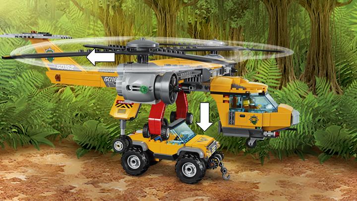Image du produit LEGO Hélicoptère Jungle Air Drop (60162, LEGO City)