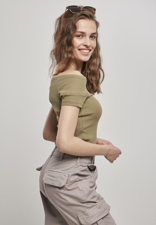 Image du produit Urban Classics Ladies Off Shoulder Rib Tee (S)