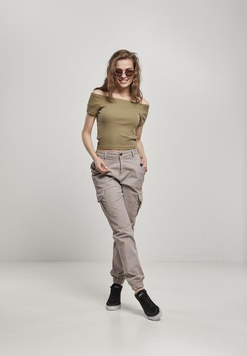 Image du produit Urban Classics Ladies Off Shoulder Rib Tee (S)