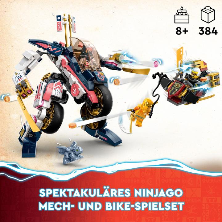 Produktbild LEGO Ninjago Soras Mech verwandelt sich in ein Rennrad (71792). (71792, LEGO Ninjago)