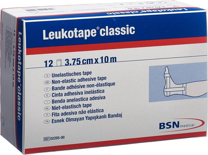 Produktbild BSN Leukotape® classic economy Pac 3.75 x 10 m 12 Stk weiss (10 m)