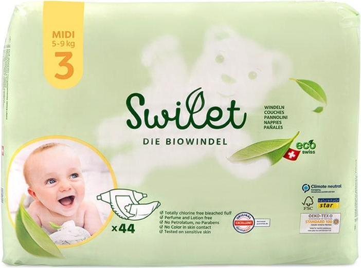 Image du produit Swilet La couche bio (Taille 3, Pack mensuel, 264 pièce(s))