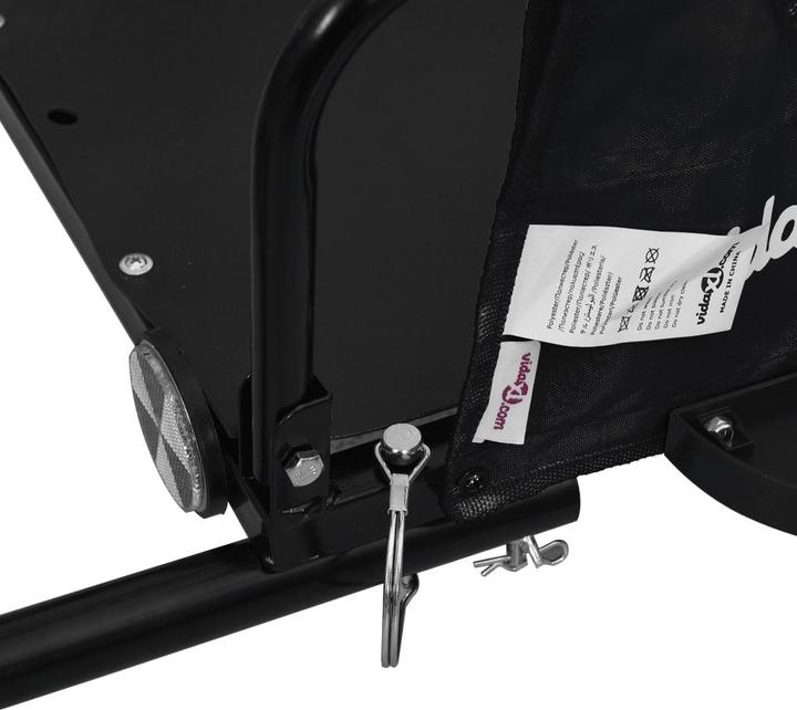 Actual product image VidaXL Fahrradanhänger Oxford-Gewebe und Eisen
