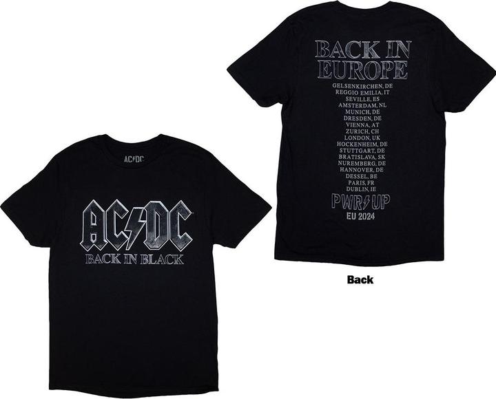 AC/DC Back In Black PRW-UP EU Tour 24 Back Print (S)