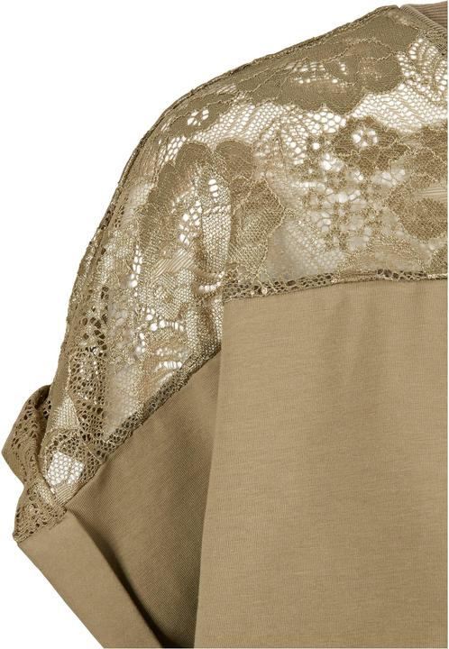 Image du produit Urban Classics Robe tee-shirt en dentelle pour femmes (L)