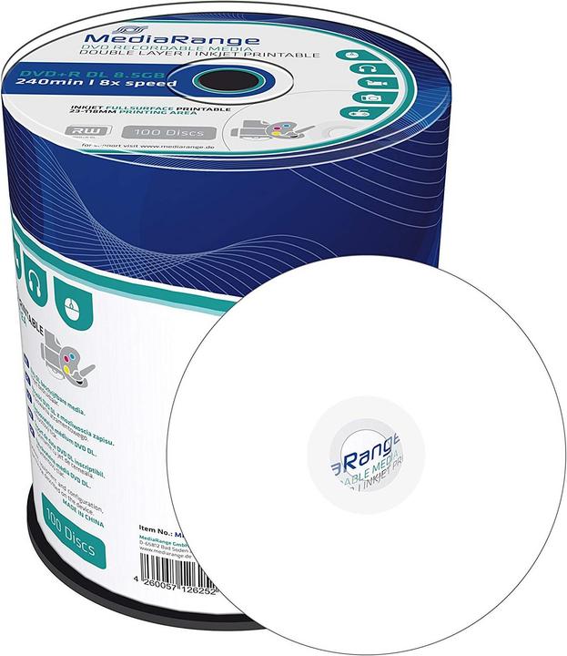 Produktbild MediaRange Dvd+R (100 x)