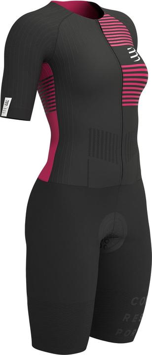 Actual product image Compressport Aero SS Trisuit Women Black/Jazzy (M)