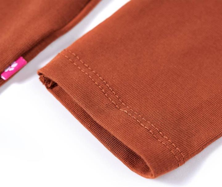 Produktbild VidaXL Kinder-Langarmshirt Cognac 104,Material: 95 % Baumwolle. 5 (104)