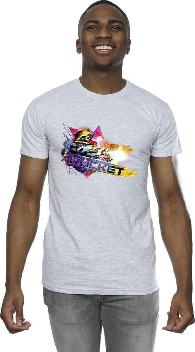 Image du produit - T-shirt GUARDIANS OF THE GALAXY ABSTRACT ROCKET RACCOON - Homme (3XL)