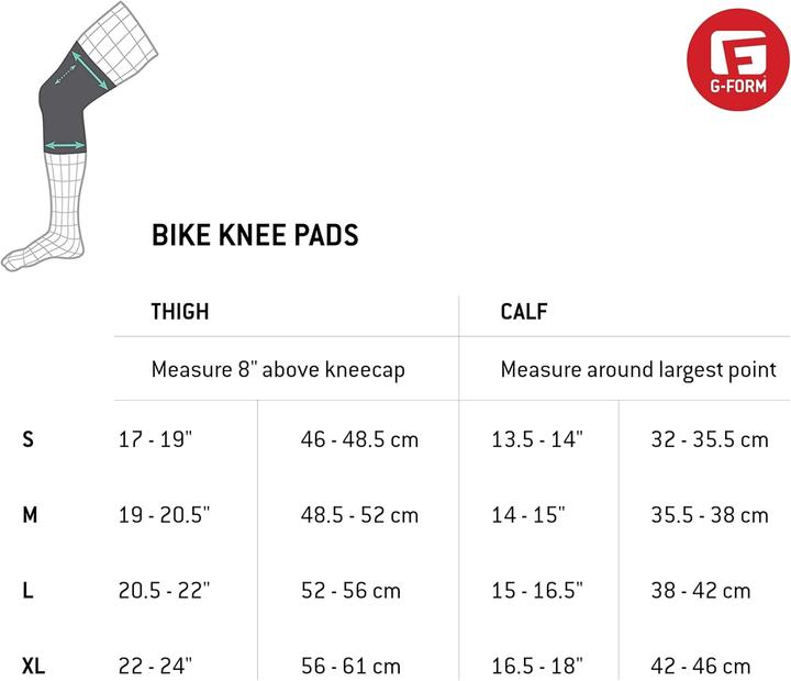 Produktbild G-Form E-Line Knieschoner für BMX & Downhill-Radsport (S, Knieschoner)