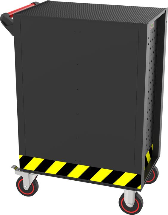 Image du produit KS Tools ECOline NOIR/ROUGE/JAUNE Servante d'atelier à 7 tiroirs ( 897.1007 ) (7 x)
