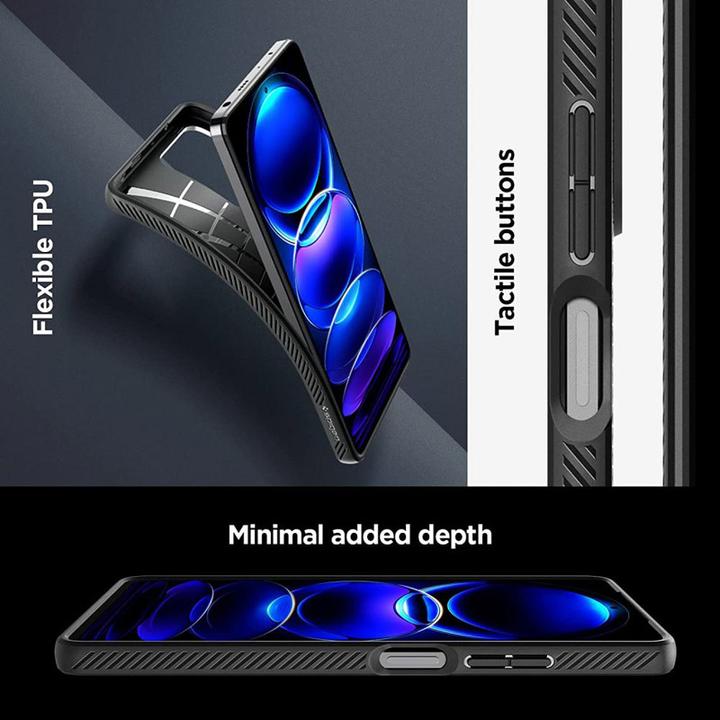 Immagine prodotto Spigen Liquid Air - Custodia per Xiaomi Redmi Note 12 Pro 5G / POCO X5 Pro 5G (Czarny) (Xiaomi Poco X5 Pro, Xiaomi Redmi Note 12 Pro 5G)