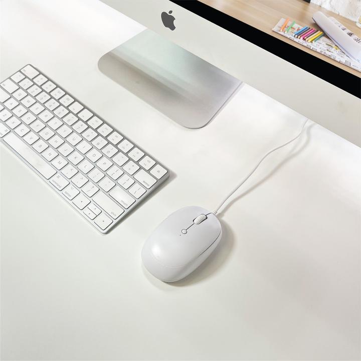 Actual product image Macally Elegant USB-C mouse (Cable)