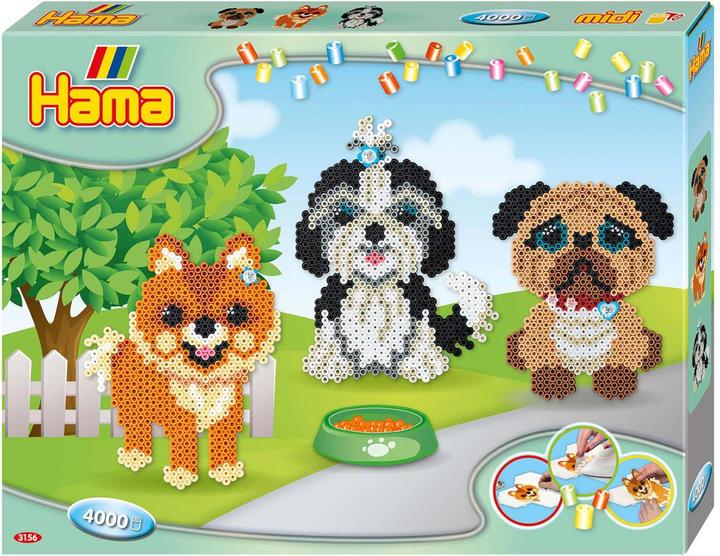 Produktbild Hama Perlen Bügelperlen Set Midi G1013156-0 Hundefreunde
