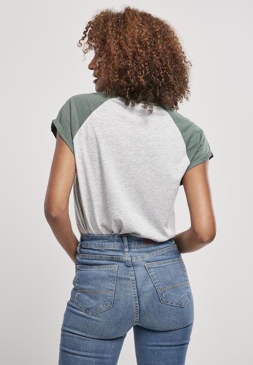 Image du produit Urban Classics Tee Raglan contrasté pour les femmes (XS)