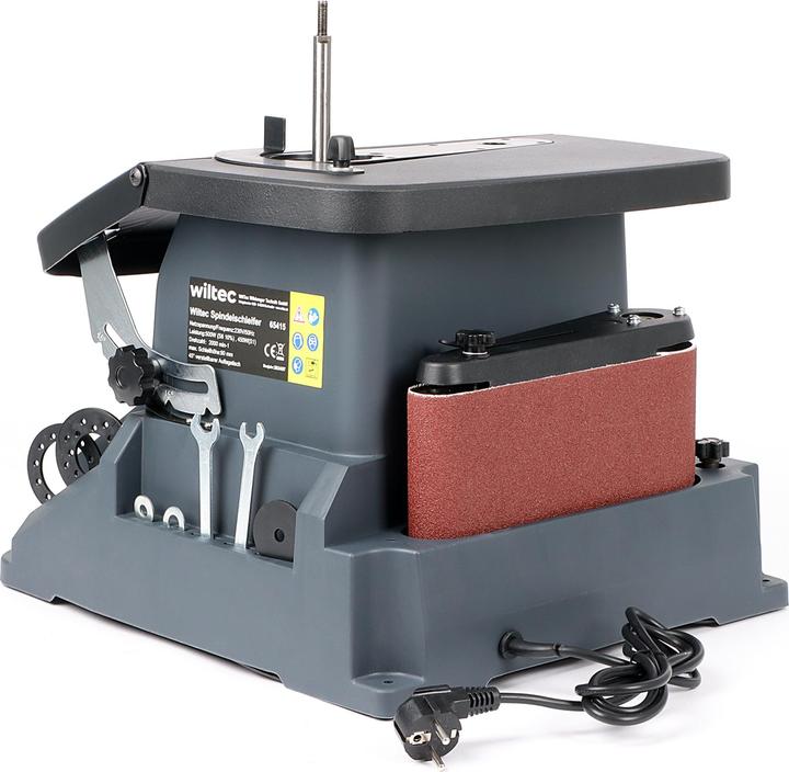 Image du produit Wiltec Ponceuse oscillante Bande & Cylindre 500 W 5x Manchons Polisseuse Atelier (Meuleuse oscillante, 500 W)