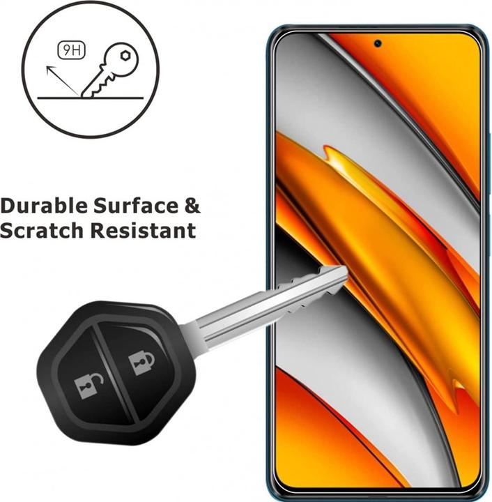Immagine prodotto Screenguard Xiaomi Poco F3 Pellicola protettiva in vetro Custodia Design amichevole (1 Pezzo/i, Xiaomi Poco F3)