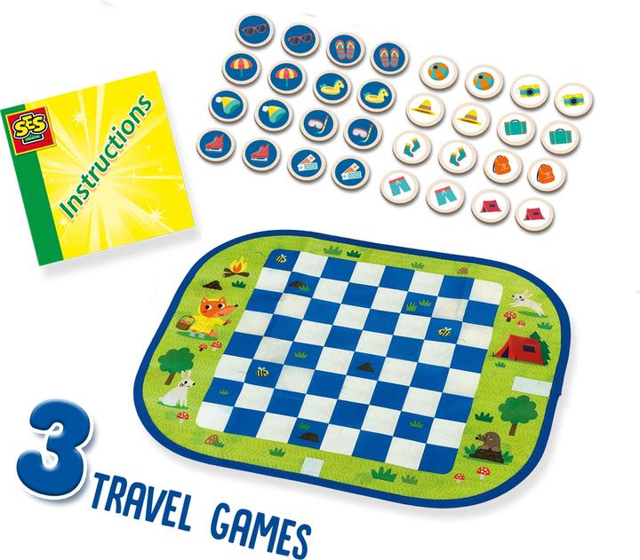 Image du produit Ses Jeux de voyage Wrap and Go, 3in1 (Anglais, Français, Néerlandais, Allemand)