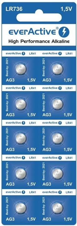 Image du produit Everactive Alcaline haute performance (10 pcs, LR41, 40 mAh)