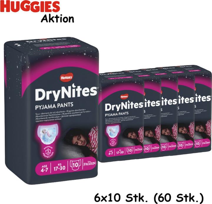 Image du produit Huggies DryNites (Taille M, Pack, 10 pièce(s))