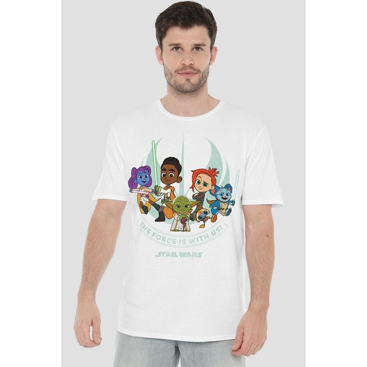Immagine prodotto Star Wars Young Jedi Adventure The Force Is With Us Maglietta Uomo (M)