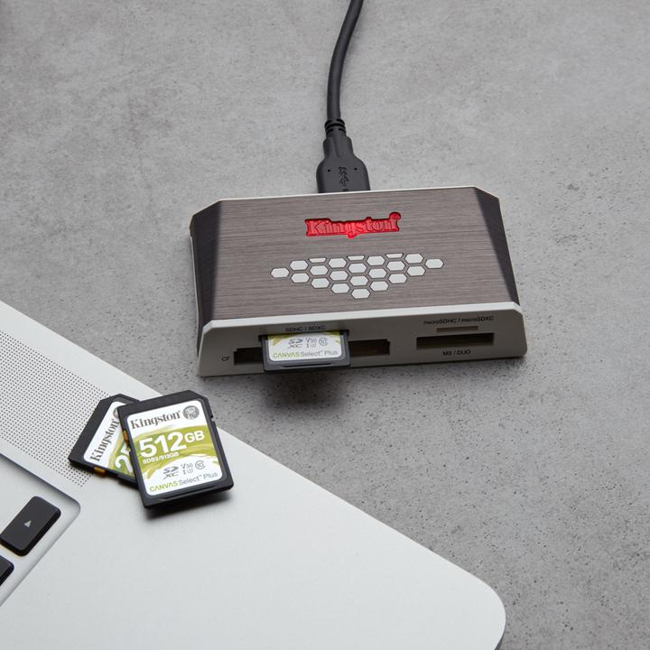 Actual product image Kingston Canvas Select Plus (512 GB, SDXC, U3, UHS-I)