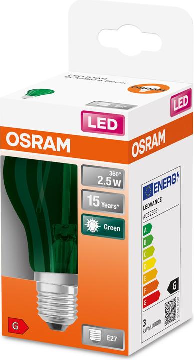 Produktbild Osram Led Star Décor Classic A (E27, 2.50 W, 45 lm, 1 x, G)