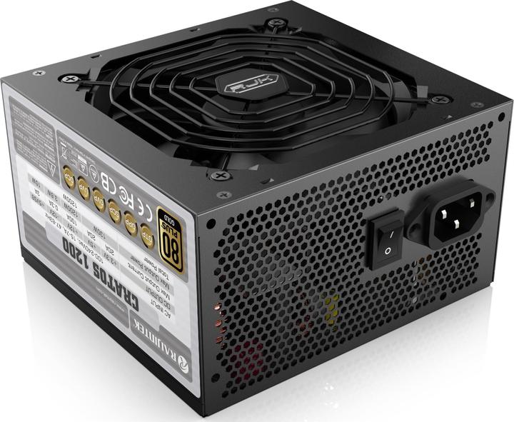 Immagine prodotto Raijintek CRATOS 1200 BLACK (nero, gestione dei cavi, 1200 watt) (1200 W)