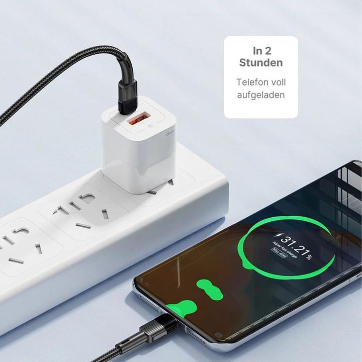 Produktbild Hermex USB-C - USB-C Ladekabel Datenkabel Schnellladekabel (2 m, USB 2.0)