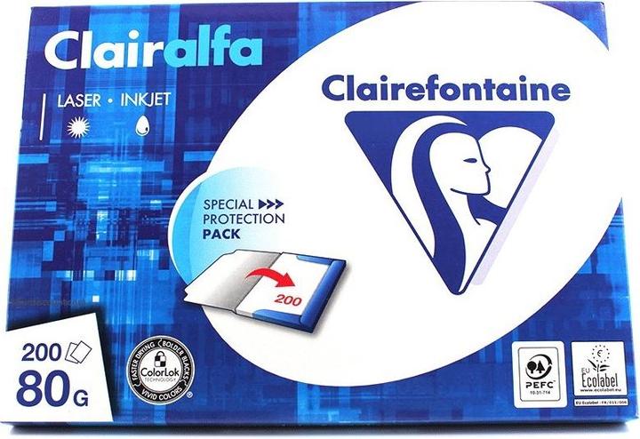 Image du produit Clairefontaine Clairalfa (80 g/m², 200 x, A4)