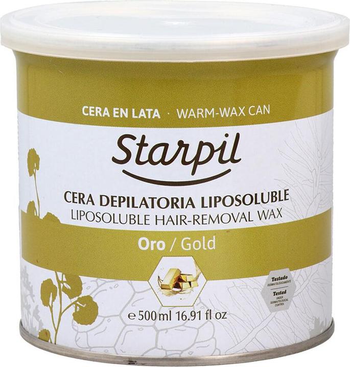 Actual product image Starpil Body depilatory wax Liposoluble Cera Gold (500 ml) (500 ml)