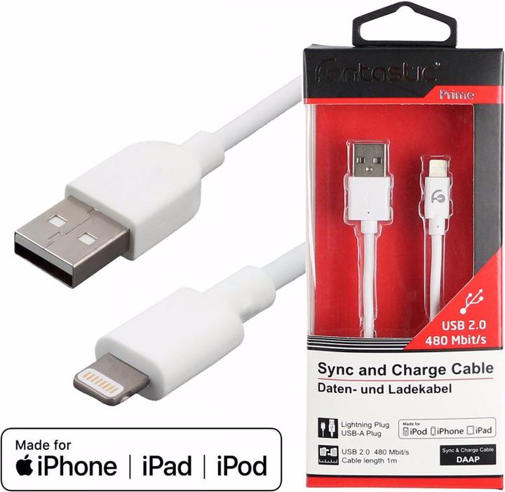 Image du produit fontastic Prime USB A - Lightning (1 m, USB 2.0)