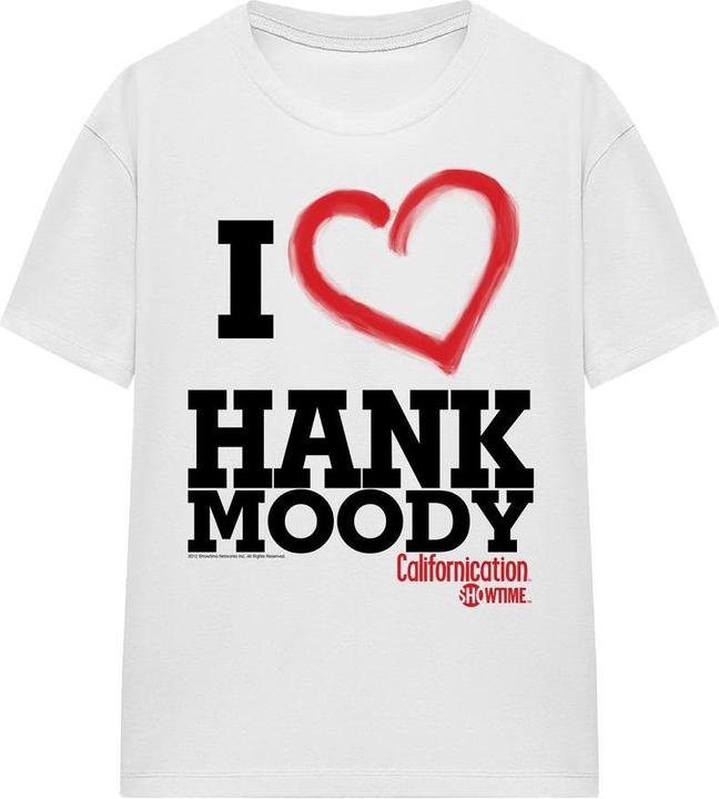 Actual product image Californication Unisex Adult I Heart Hank Moody T-Shirt (XL)