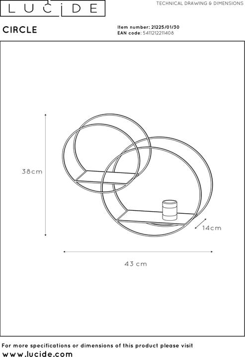 Image du produit Lucide Circle (E27)