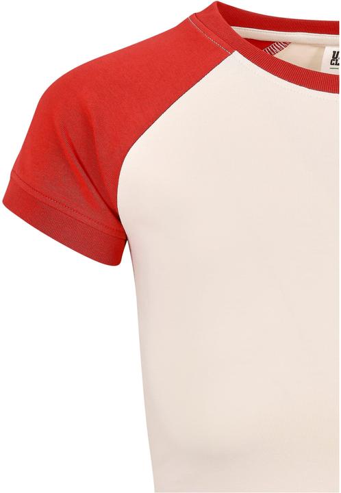Immagine prodotto Urban Classics Maglietta da baseball da donna biologica elasticizzata corta e retrò (S)