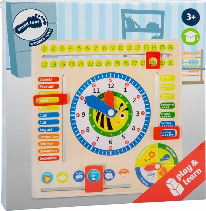 Actual product image small foot Learning board Date, times and seasons (German)