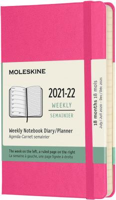 Immagine prodotto Moleskine Calendario settimanale 21/22 A6 850758 18M lin. HC bougainville rosa (A6, Inglese)