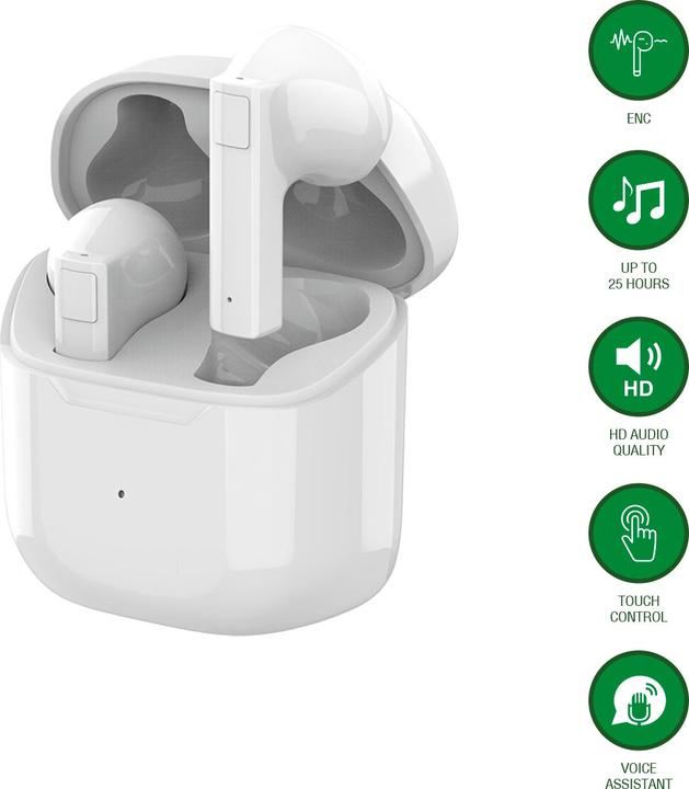 Produktbild 4smarts Bluetooth Kopfhörer SkyBuds (ANC, 25 h, Kabellos)