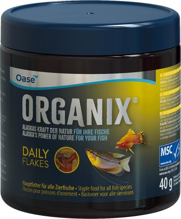 Image du produit Oase Aliment de base Organix Daily Flakes, 40 g (Poissons d'ornement, 250 ml)