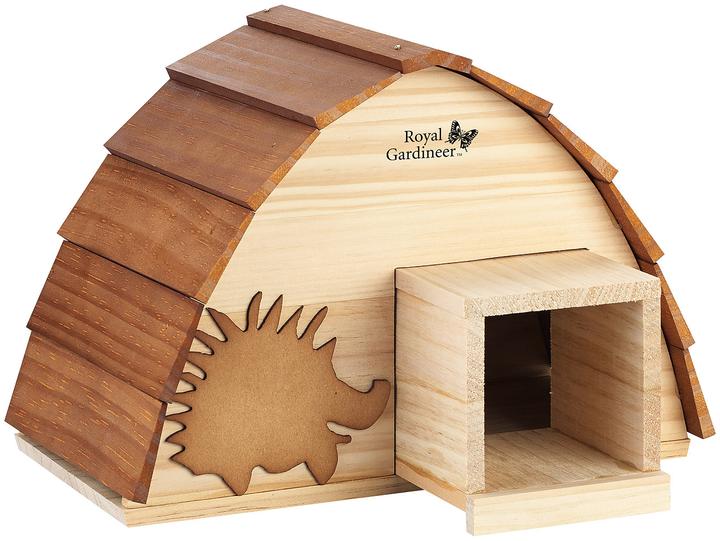 Actual product image Royal Gardineer Set of 2 Weatherproof Hedgehog House