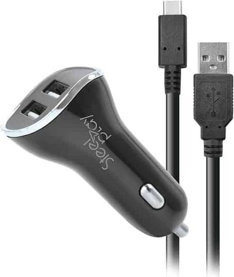Actual product image Steelplay Nintendo Switch Car Charger X2 USB Ports