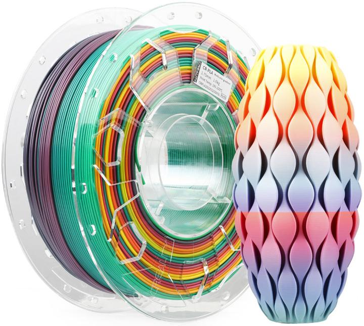 Produktbild Creality Filament PLA Regenbogen, 1.75mm, 1kg (PLA, 1.75 mm, 1000 g, Mehrfarbig)